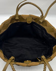 Rebecca Minkoff Brown Frankie Woven Tote Bag