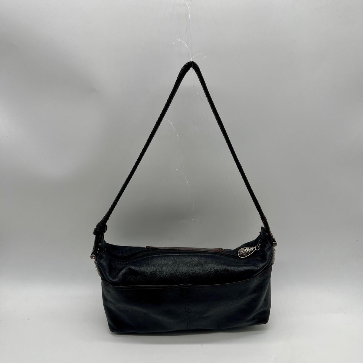 Brighton Black Leather Shoulder Bag