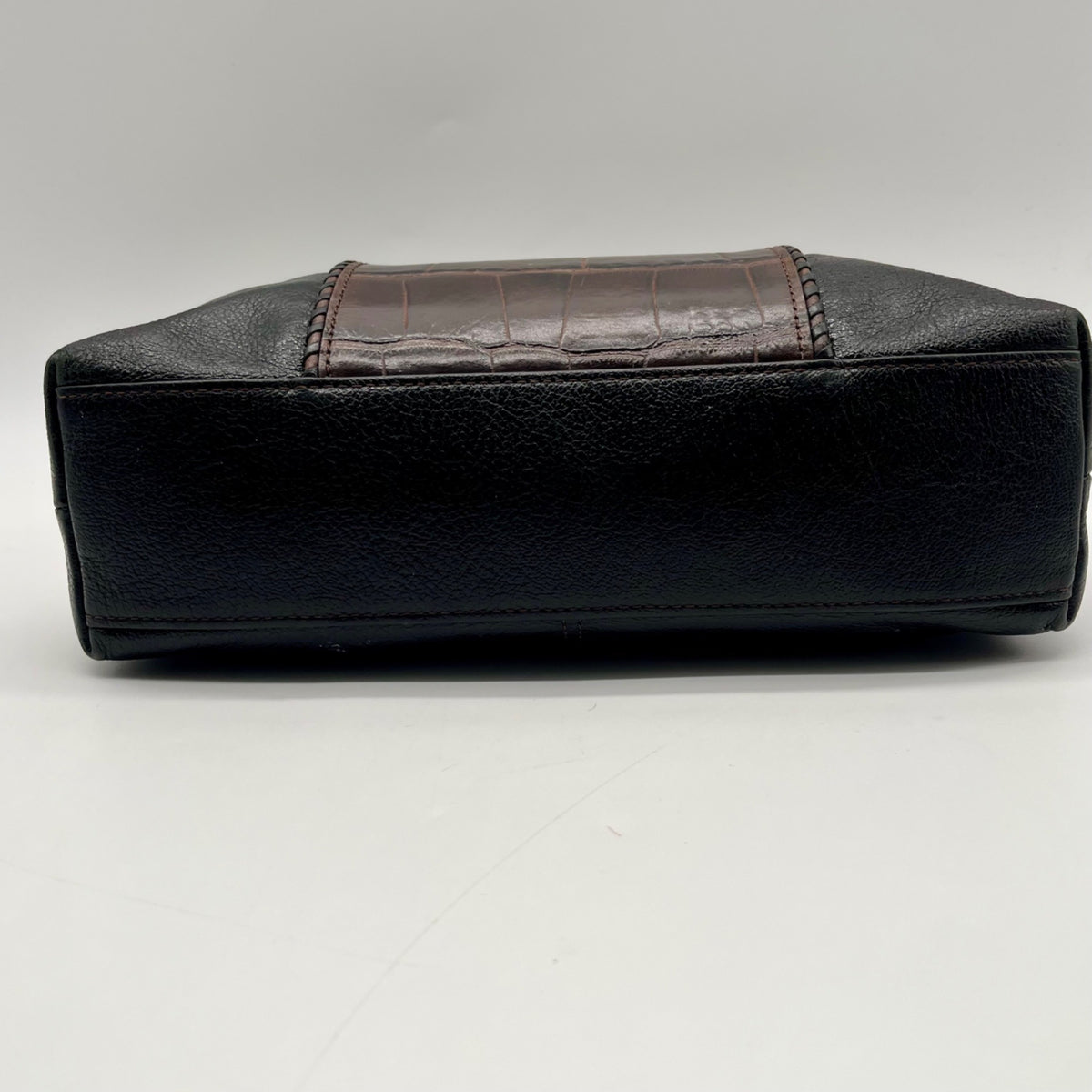 Brighton Black Leather Shoulder Bag