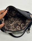Brighton Black Leather Shoulder Bag