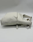 Giani Bernini White Faux Leather Nappa Soft Crossbody Bag