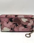Kate Spade Pink Floral Pebbled Leather Continental Wallet