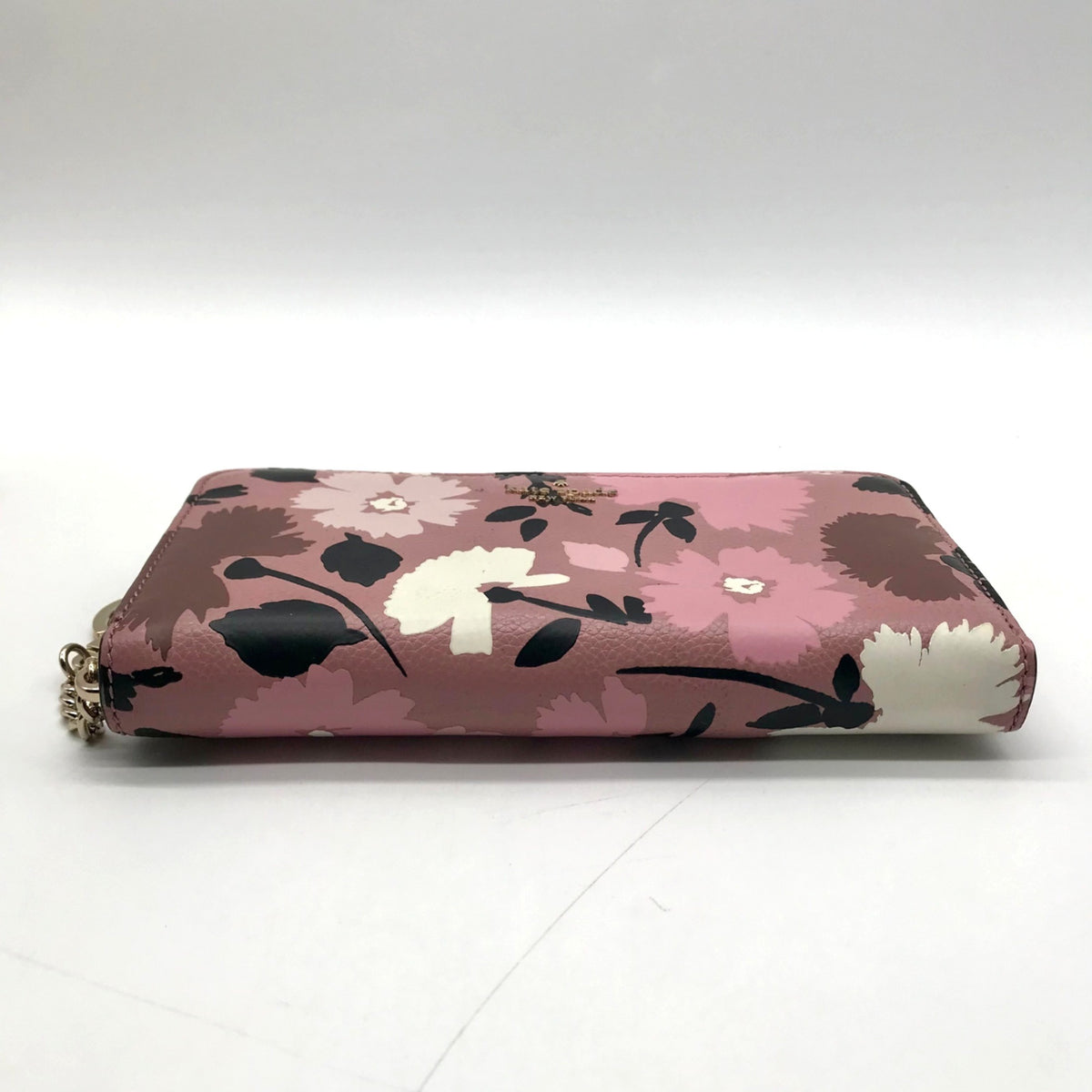 Kate Spade Pink Floral Pebbled Leather Continental Wallet