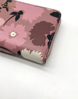 Kate Spade Pink Floral Pebbled Leather Continental Wallet