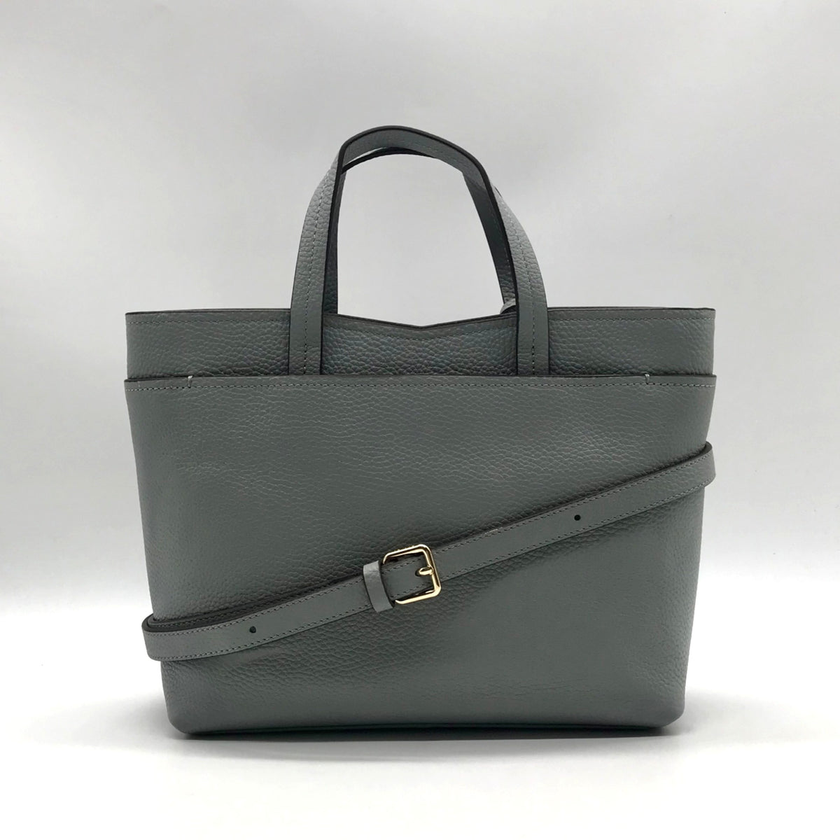 Radley London Light Blue Pebbled Leather Satchel Bag