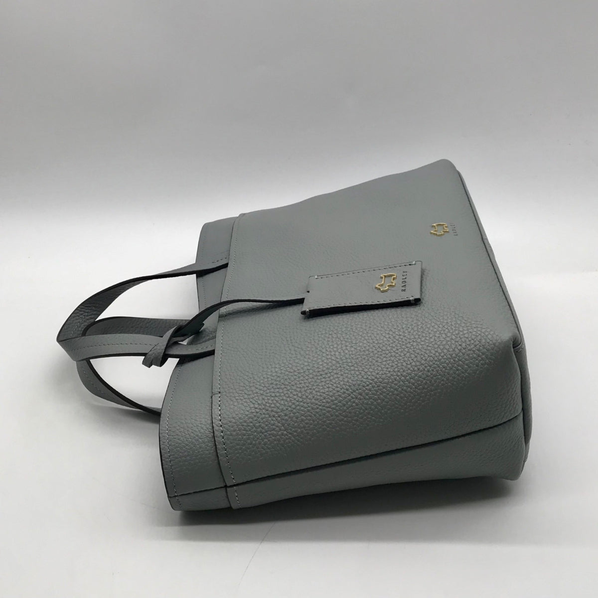 Radley London Light Blue Pebbled Leather Satchel Bag