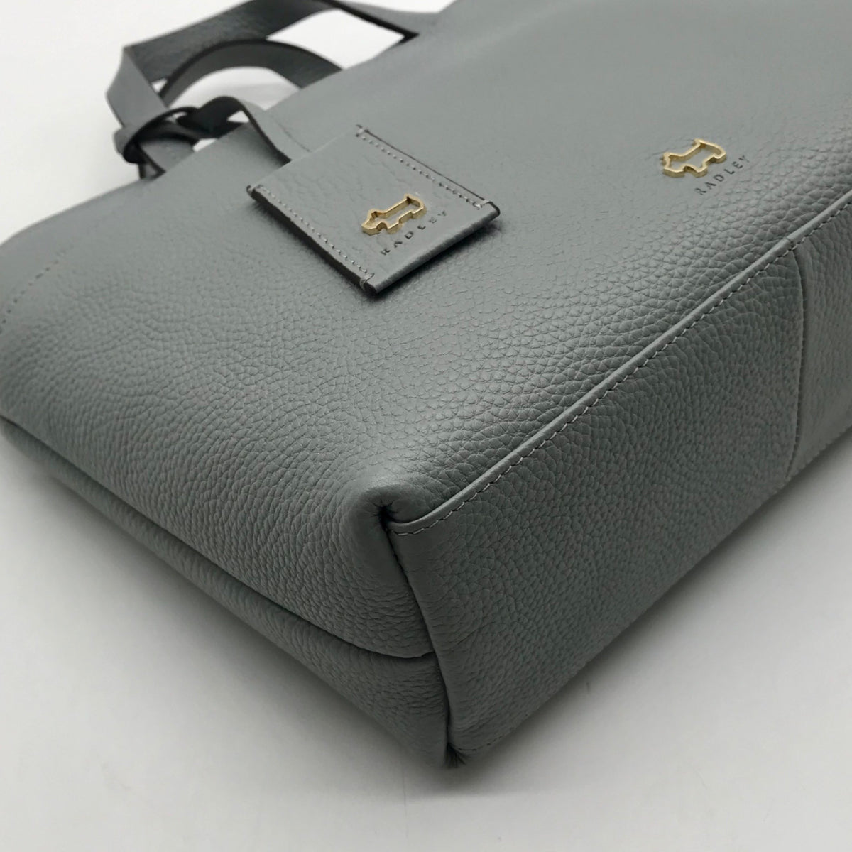 Radley London Light Blue Pebbled Leather Satchel Bag