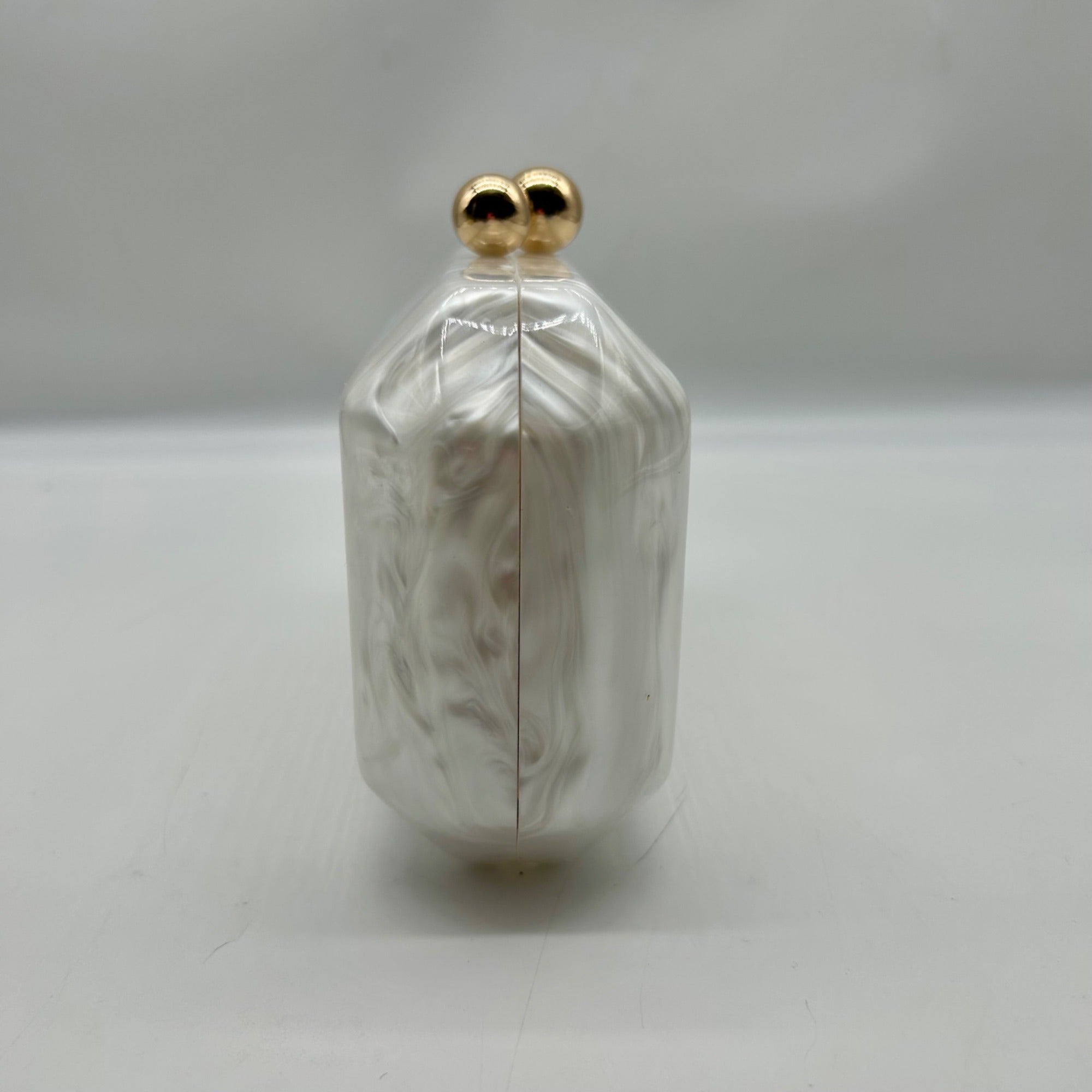 I.N.C. Pearl Acrylic Box Clutch Bag