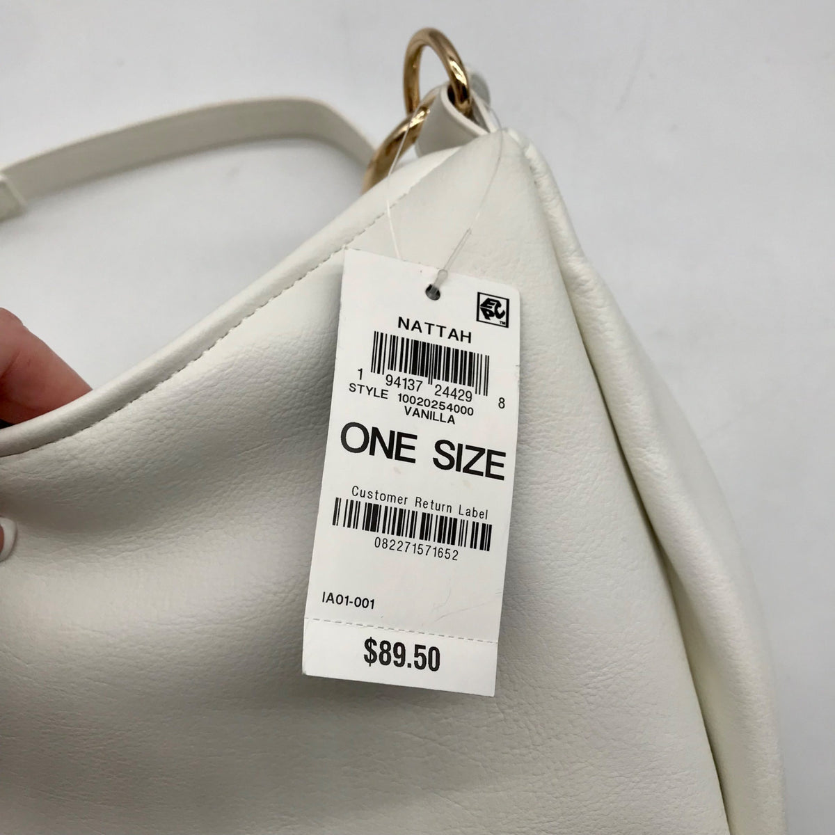 I.N.C. International Concepts Vanilla Nattah Chain Convertible Shoulder Bag