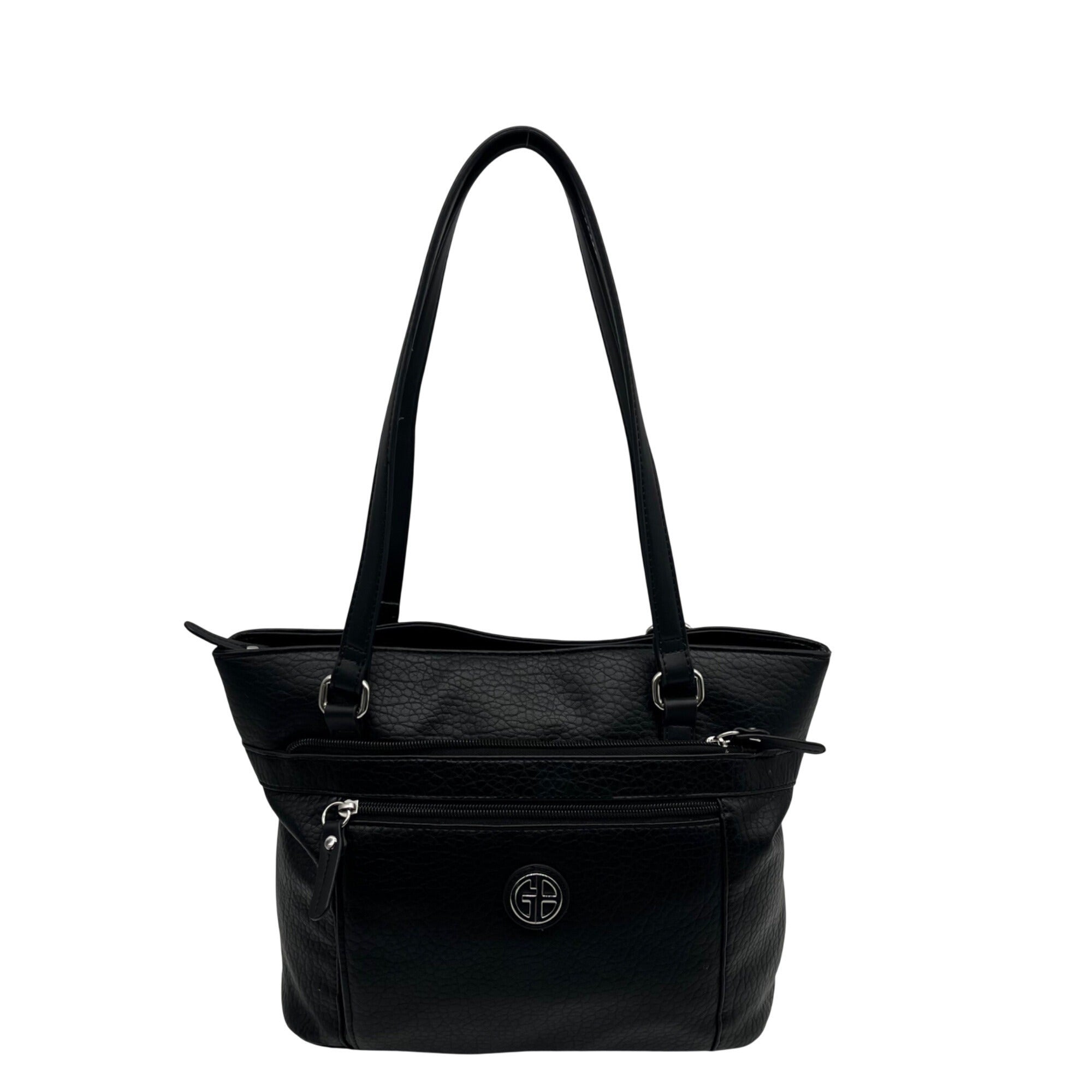 Giani Bernini Black FauxLeather Medium Shoulder Bag