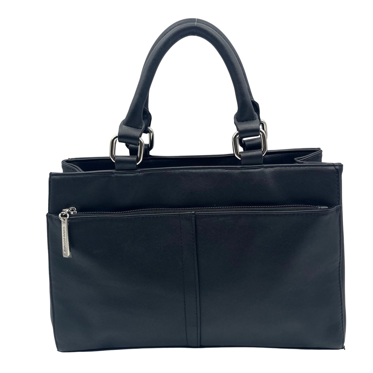 Giani Bernini Black Leather Nappa Convertible Satchel