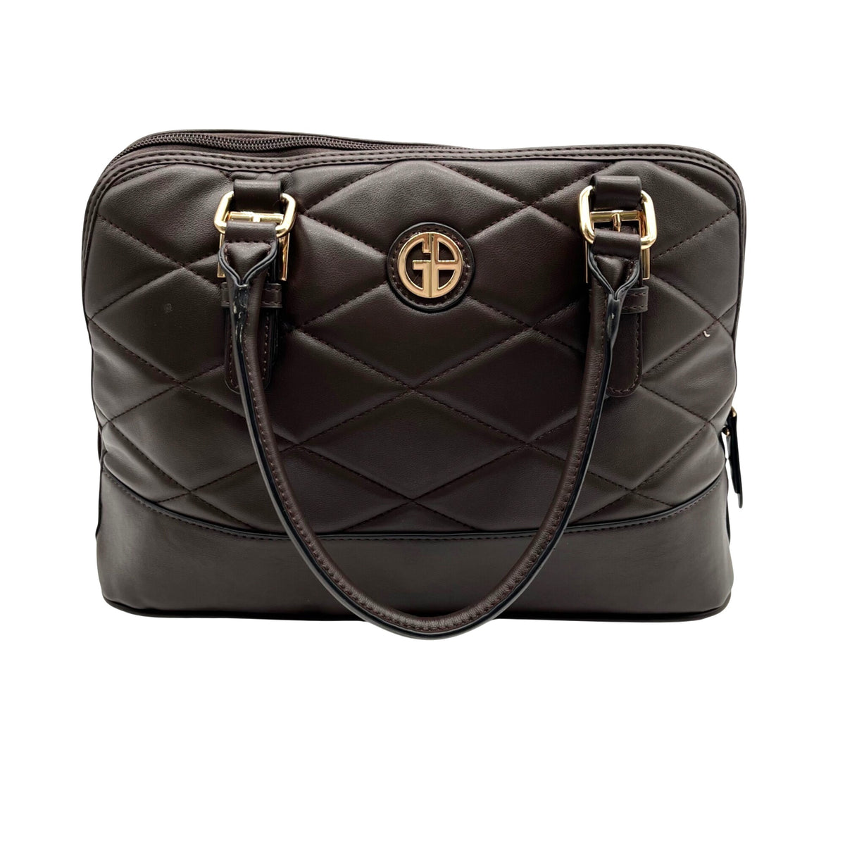 Giani Bernini BrownFaux Leather Satchel Bag