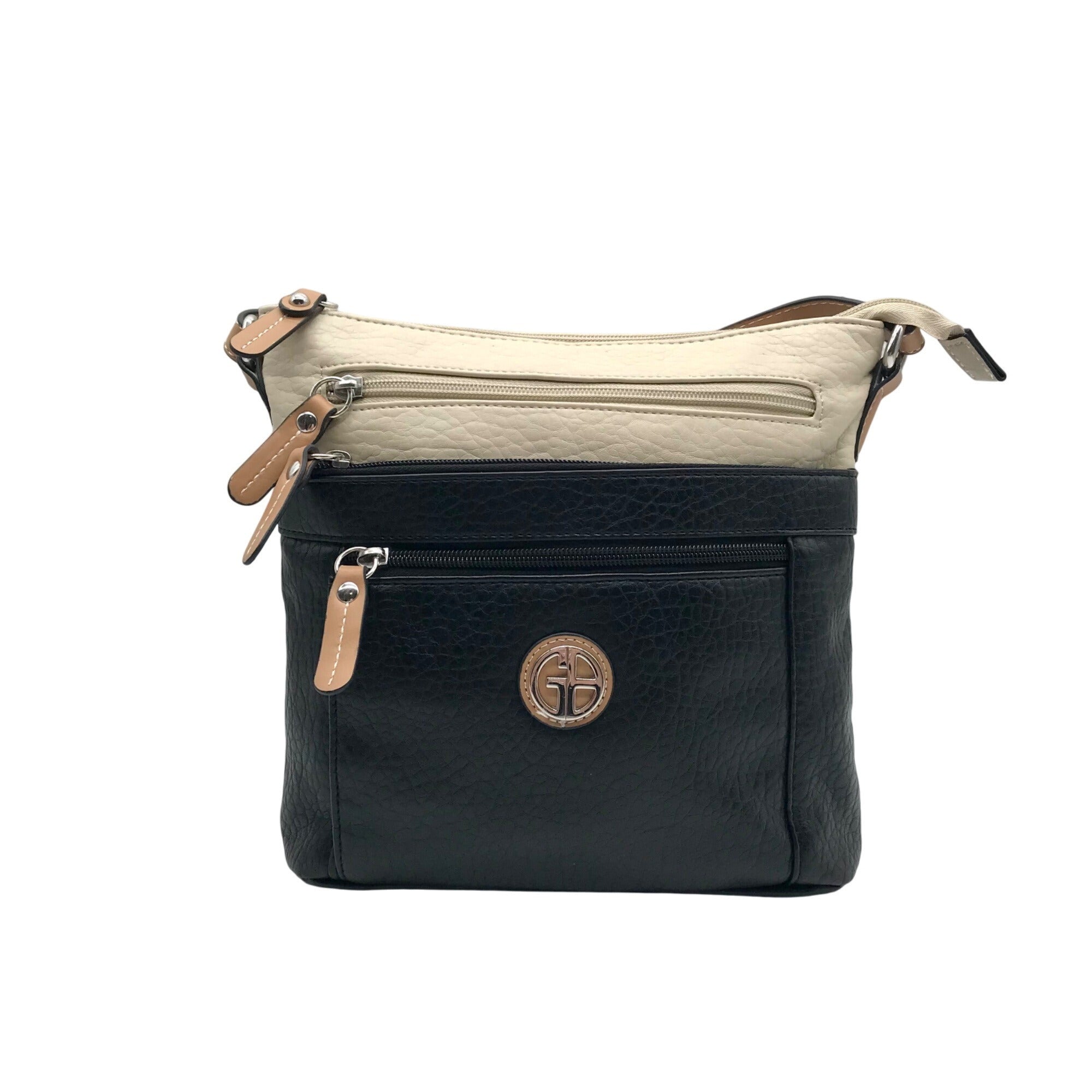 Giani Bernini Color-Block Pebbled Crossbody Bag