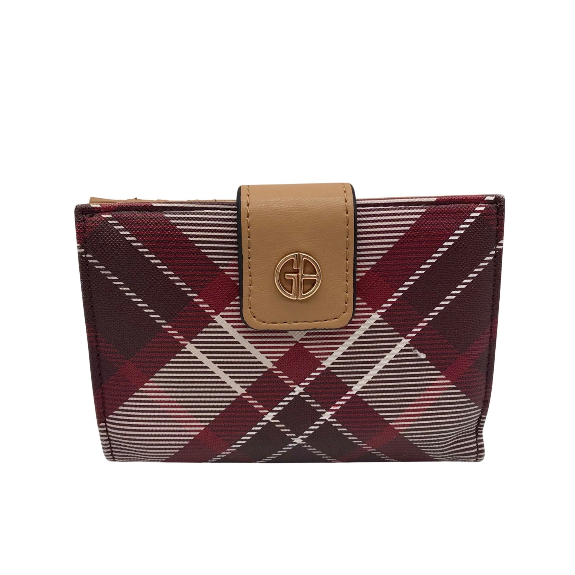 Giani Bernini Plaid Leather Wallet