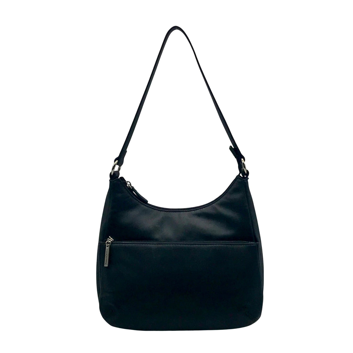 Giani Bernini Sleek Black Nappa Leather Shoulder Bag