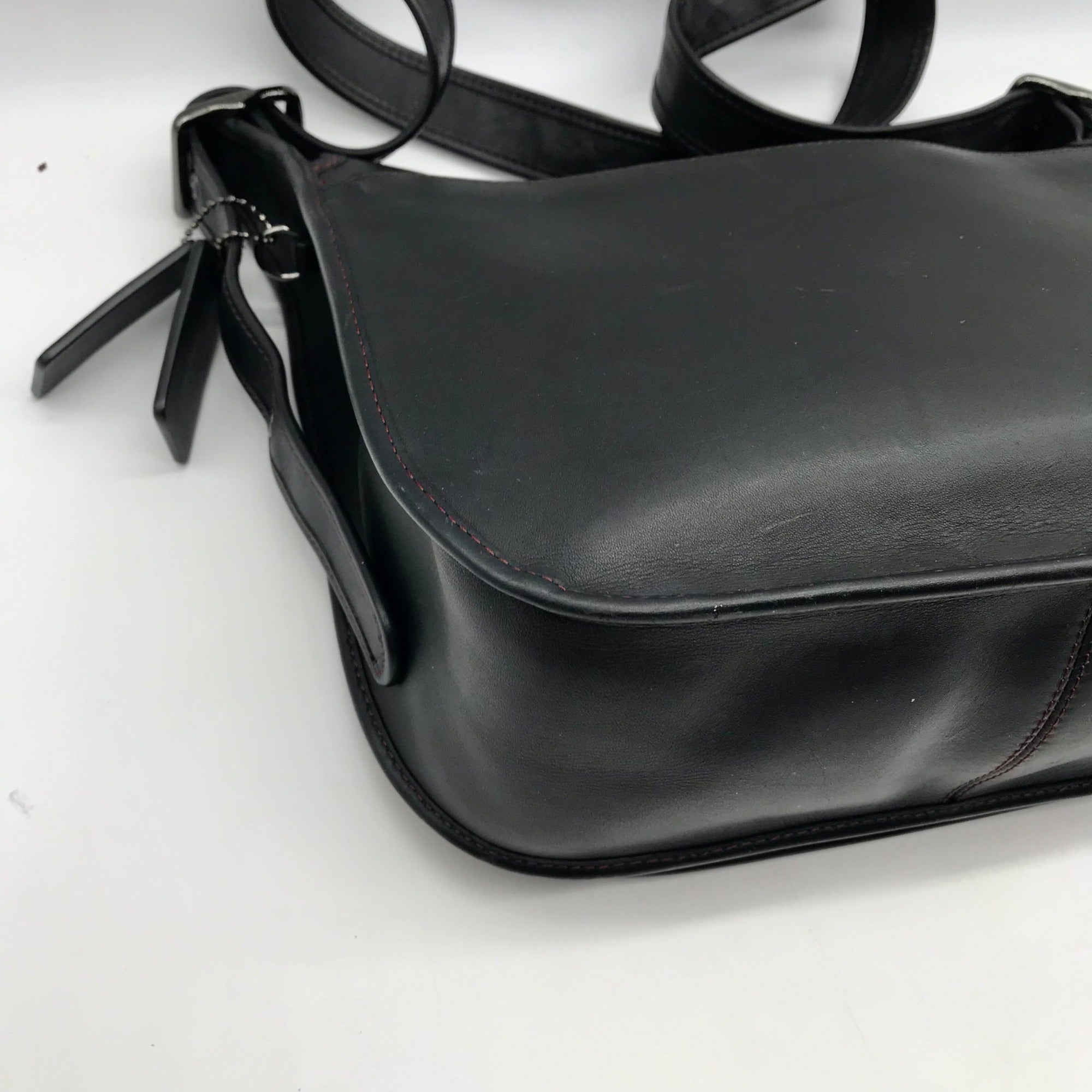 Coach Black Leather Vintage Legacy Studio Flap Crossbody