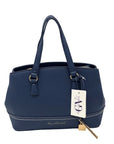 Gloria Vanderbilt Blue Faux Leather Shoulder Bag