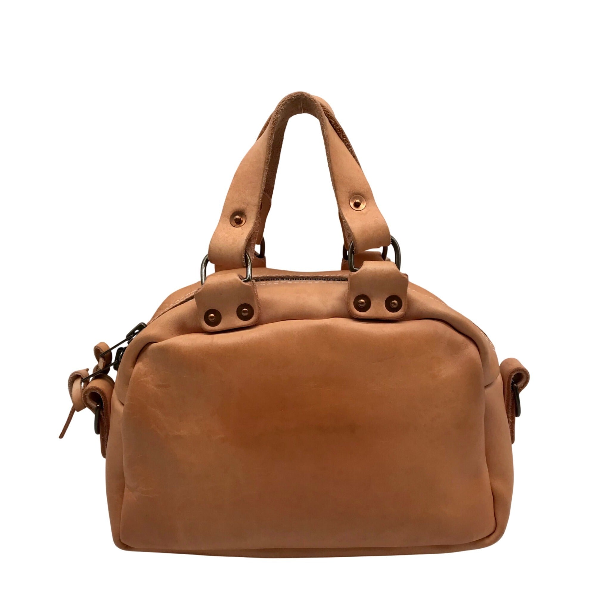 Go Forth Goods Hoffman Carmel Leather Mini Hand Bag