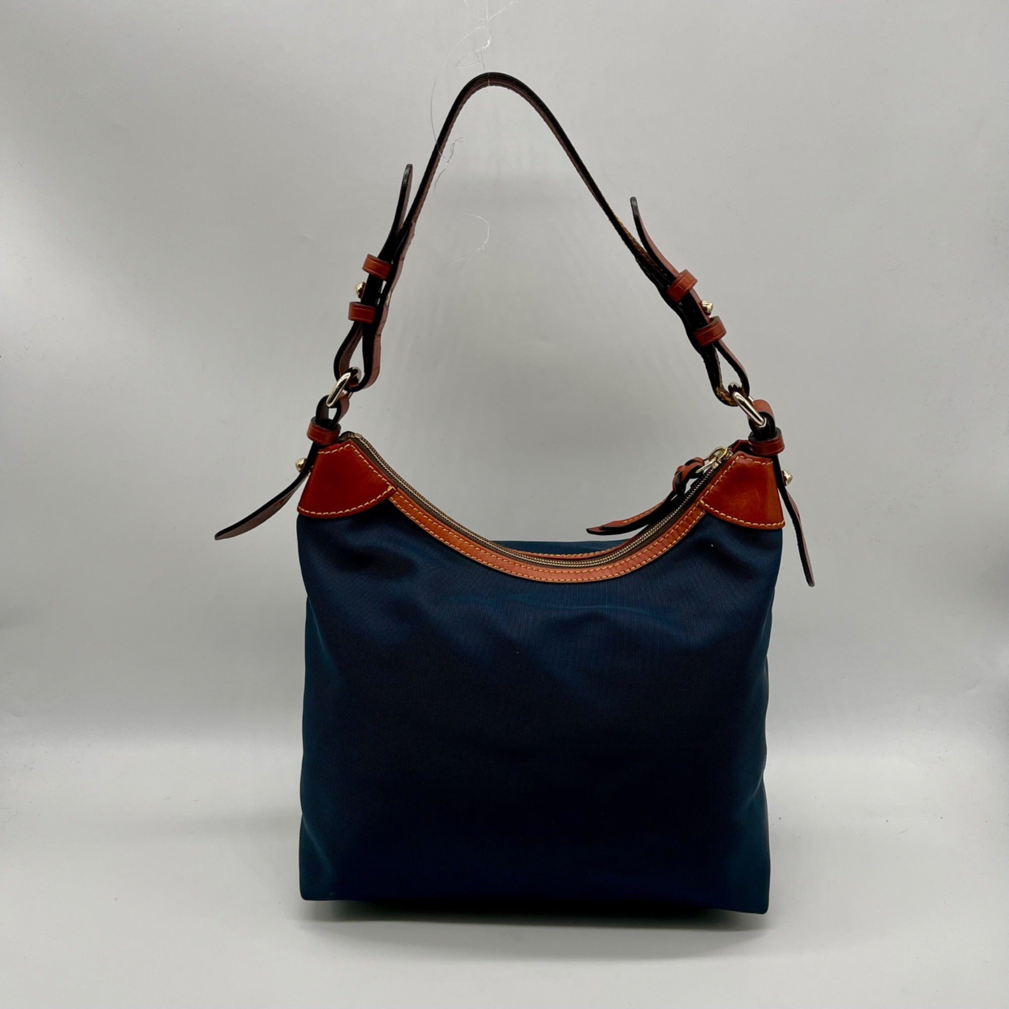 Dooney &amp; Bourke Blue Nylon Large Erica Shoulder Bag