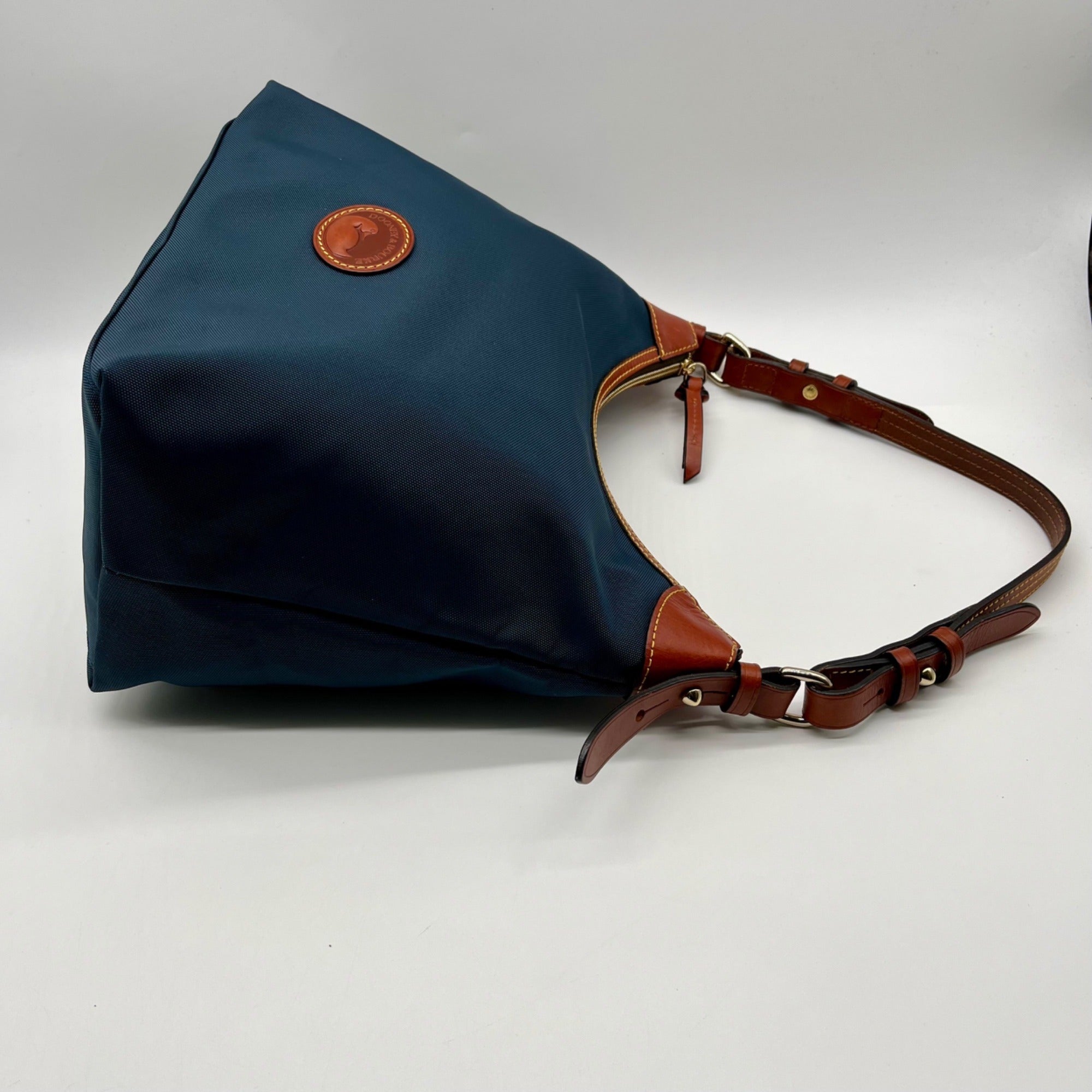 Dooney &amp; Bourke Blue Nylon Large Erica Shoulder Bag
