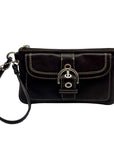 Coach Brown Leather Soho Wristlet Clutch