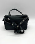 Rebecca Minkoff Black Pebbled Leather Messenger Crossbody Bag