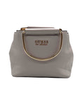 Guess Lavender Pebbled Faux Leather Top-Handle Satchel