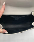 Prada White Leather Sidonie Shoulder Bag