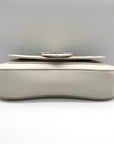 Prada White Leather Sidonie Shoulder Bag