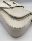 Prada White Leather Sidonie Shoulder Bag