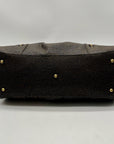 Brahmin Brown And Orange Pebbled Leather Satchel