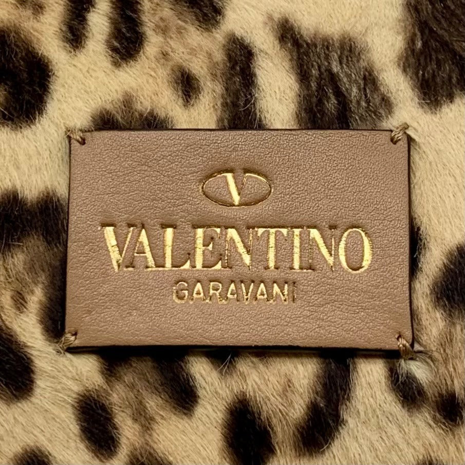 Valentino Garavani Rockstud Leopard Shoulder Bag