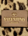 Valentino Garavani Rockstud Leopard Shoulder Bag