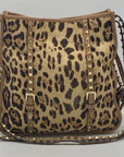 Valentino Garavani Rockstud Leopard Shoulder Bag