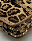 Valentino Garavani Rockstud Leopard Shoulder Bag