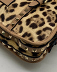 Valentino Garavani Rockstud Leopard Shoulder Bag