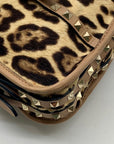 Valentino Garavani Rockstud Leopard Shoulder Bag