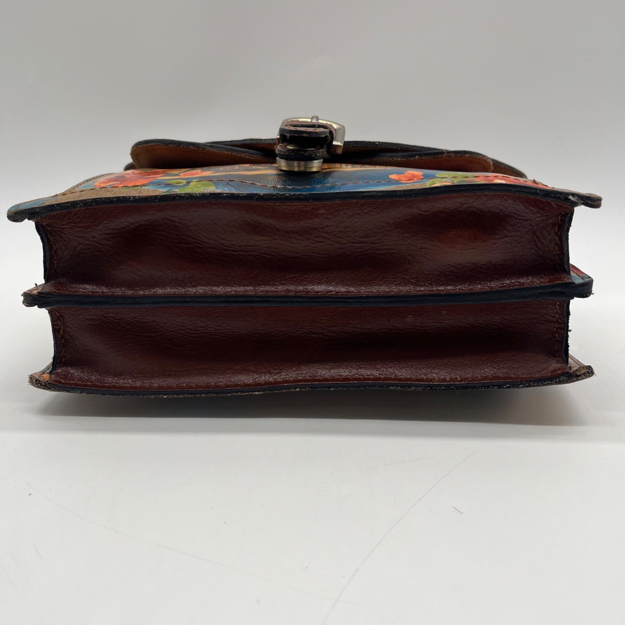 Patricia Nash French Riviera Print Leather Crossbody