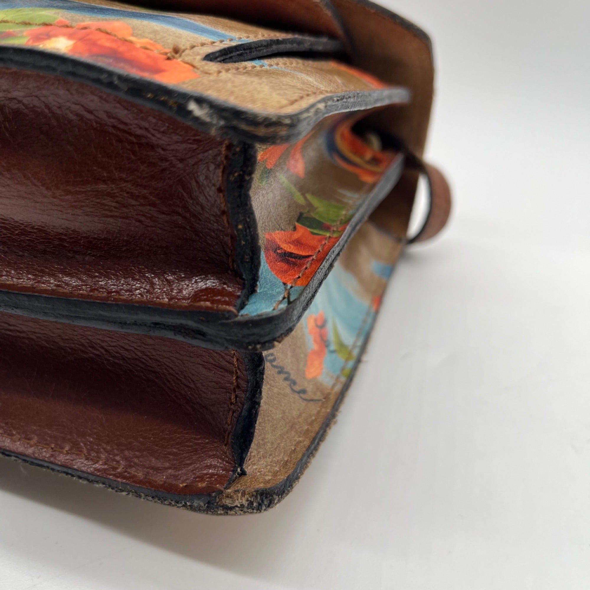 Patricia Nash French Riviera Print Leather Crossbody