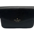 Kate Spade Black Saffiano Leather Sadie Envelope Crossbody Bag