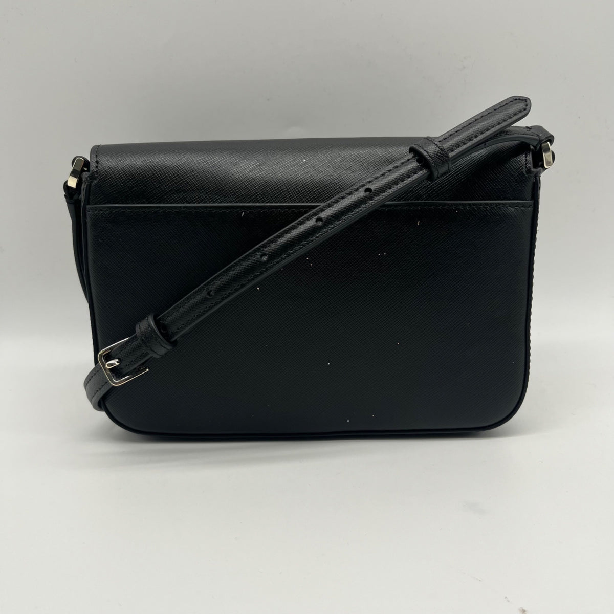 Kate Spade Black Saffiano Leather Sadie Envelope Crossbody Bag