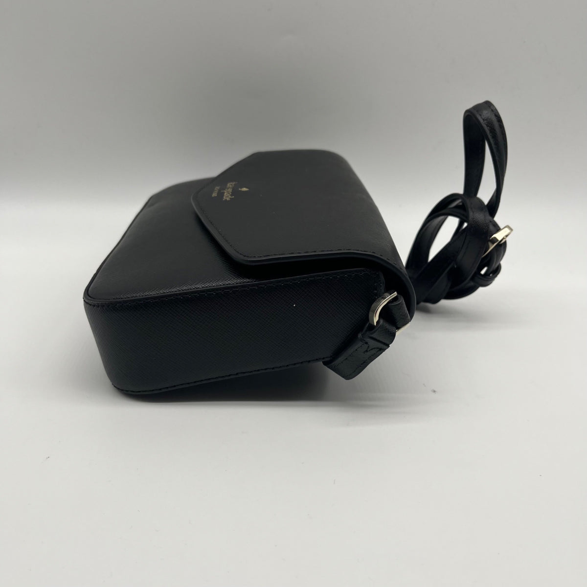 Kate Spade Black Saffiano Leather Sadie Envelope Crossbody Bag