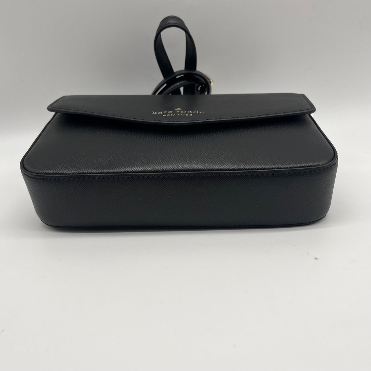 Kate Spade Black Saffiano Leather Sadie Envelope Crossbody Bag