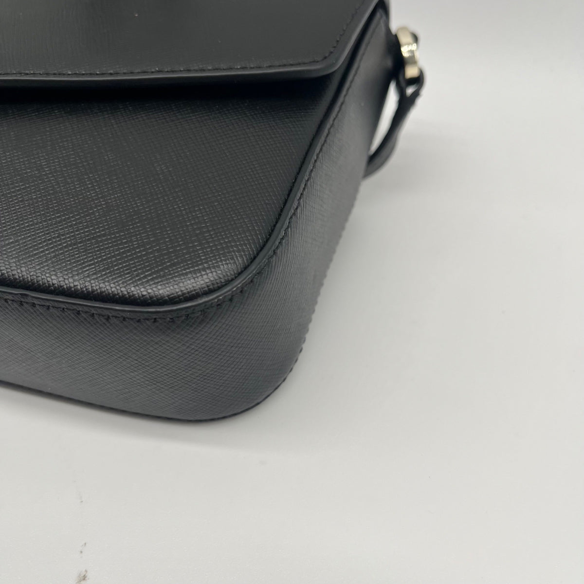 Kate Spade Black Saffiano Leather Sadie Envelope Crossbody Bag