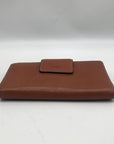 Fossil Brown Leather Double Snap Logan Wallet