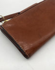Fossil Brown Leather Double Snap Logan Wallet