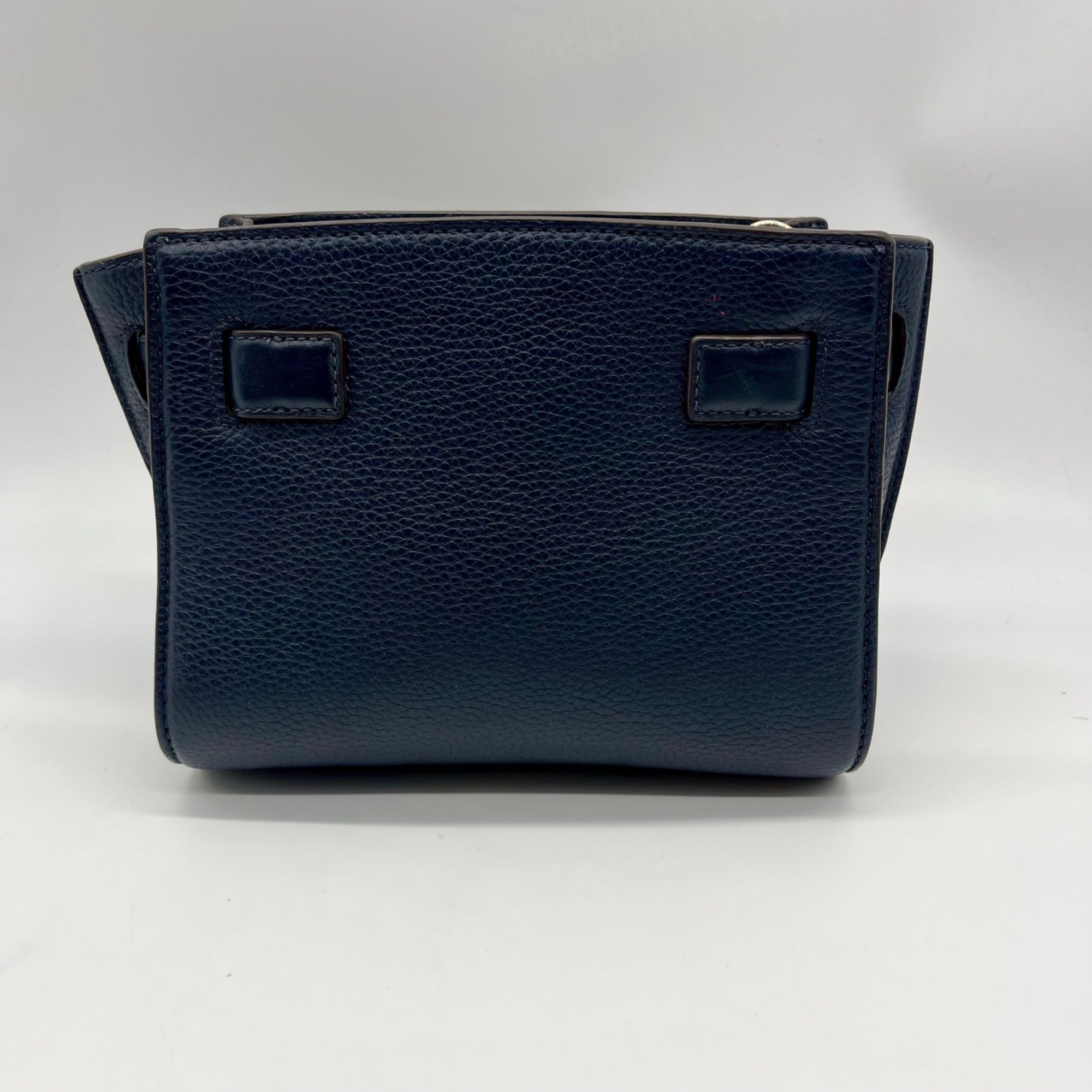 Michael Kors Blue Leather Hamilton Traveler Crossbody Bag