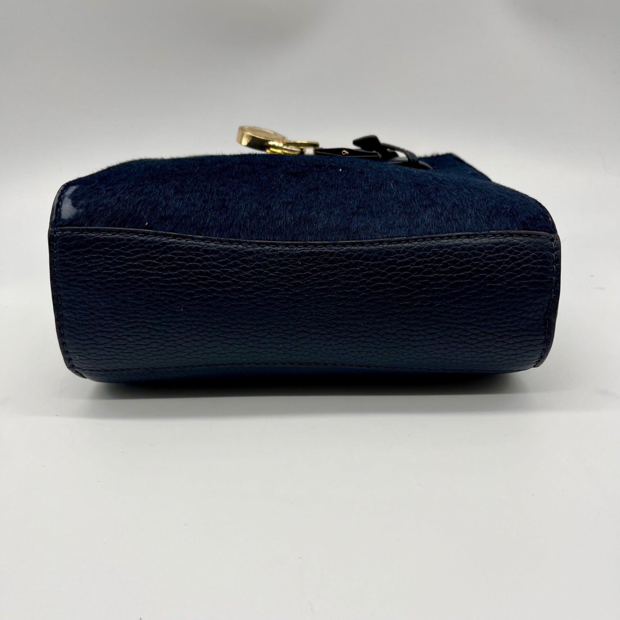 Michael Kors Blue Leather Hamilton Traveler Crossbody Bag