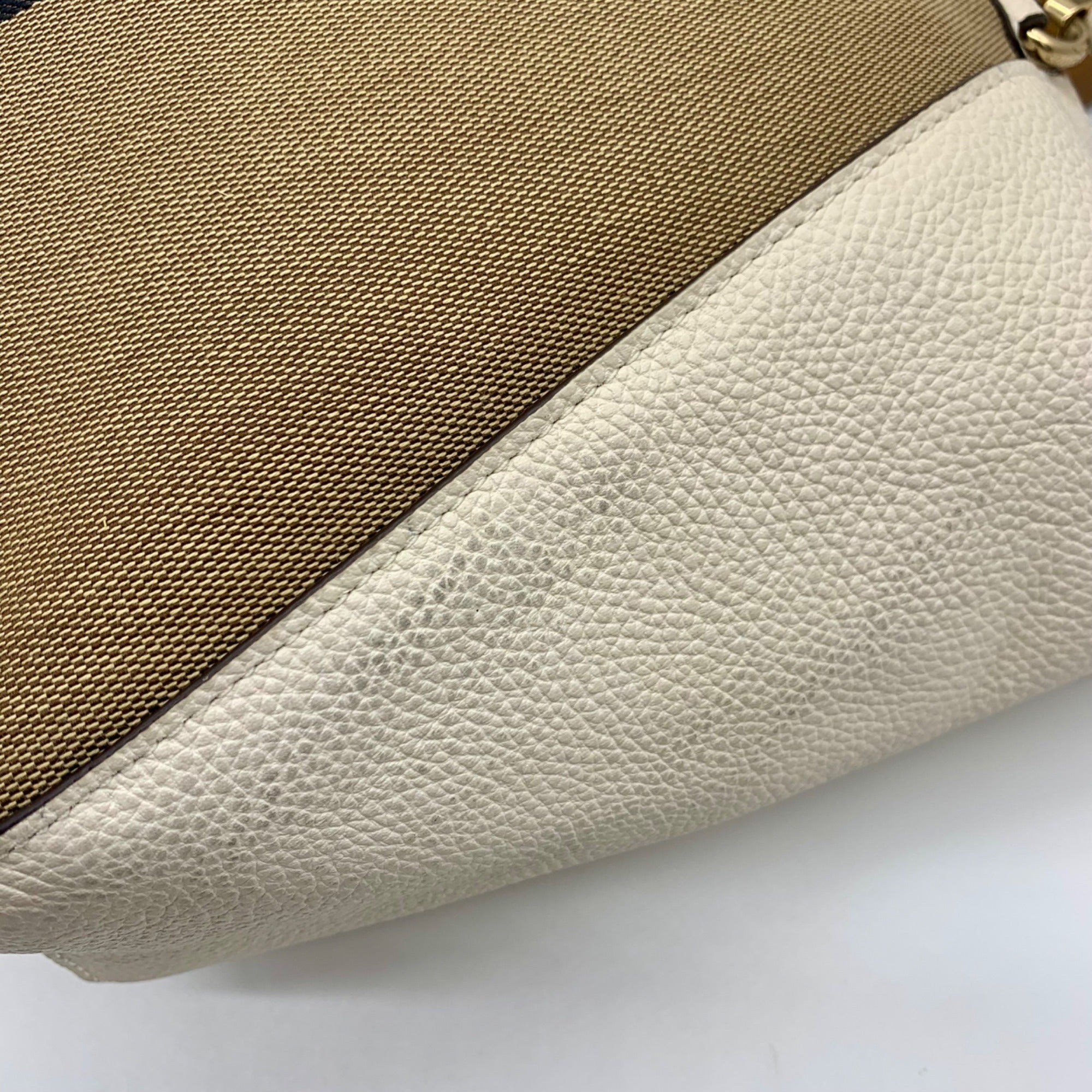 Coach Jacquard Fabric And Pebbled Leather 2Way Satchel