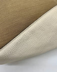 Coach Jacquard Fabric And Pebbled Leather 2Way Satchel